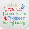 thumbnail image 4 of Inktastic Engineer Like Daddy Boys or Girls Baby Bib, 4 of 4