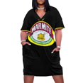 thumbnail image 1 of Vestido holgado con bolsillos y logotipo de Marmite para fans, vestido de fiesta, ropa de mujer, 1 of 7