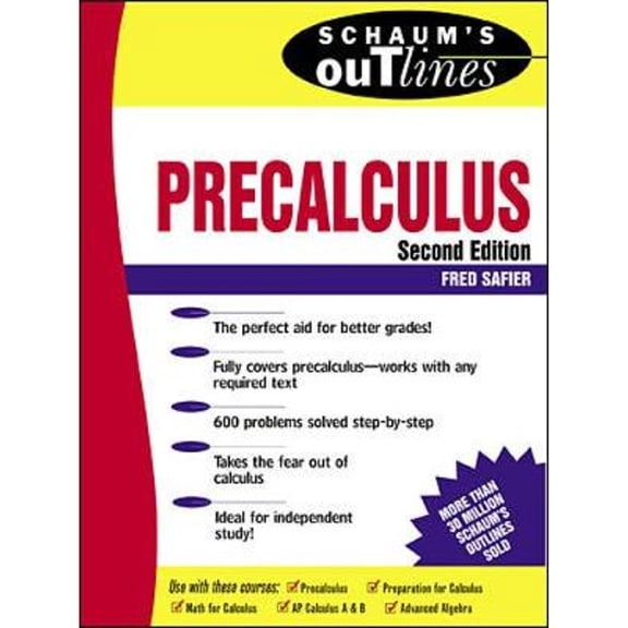 Schaum's Outline of Precalculus (Paperback) 0070572615 9780070572614