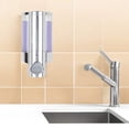 thumbnail image 2 of Silver Heavy Duty Plastic Wall Mount Soap Dispenser, 2 of 7