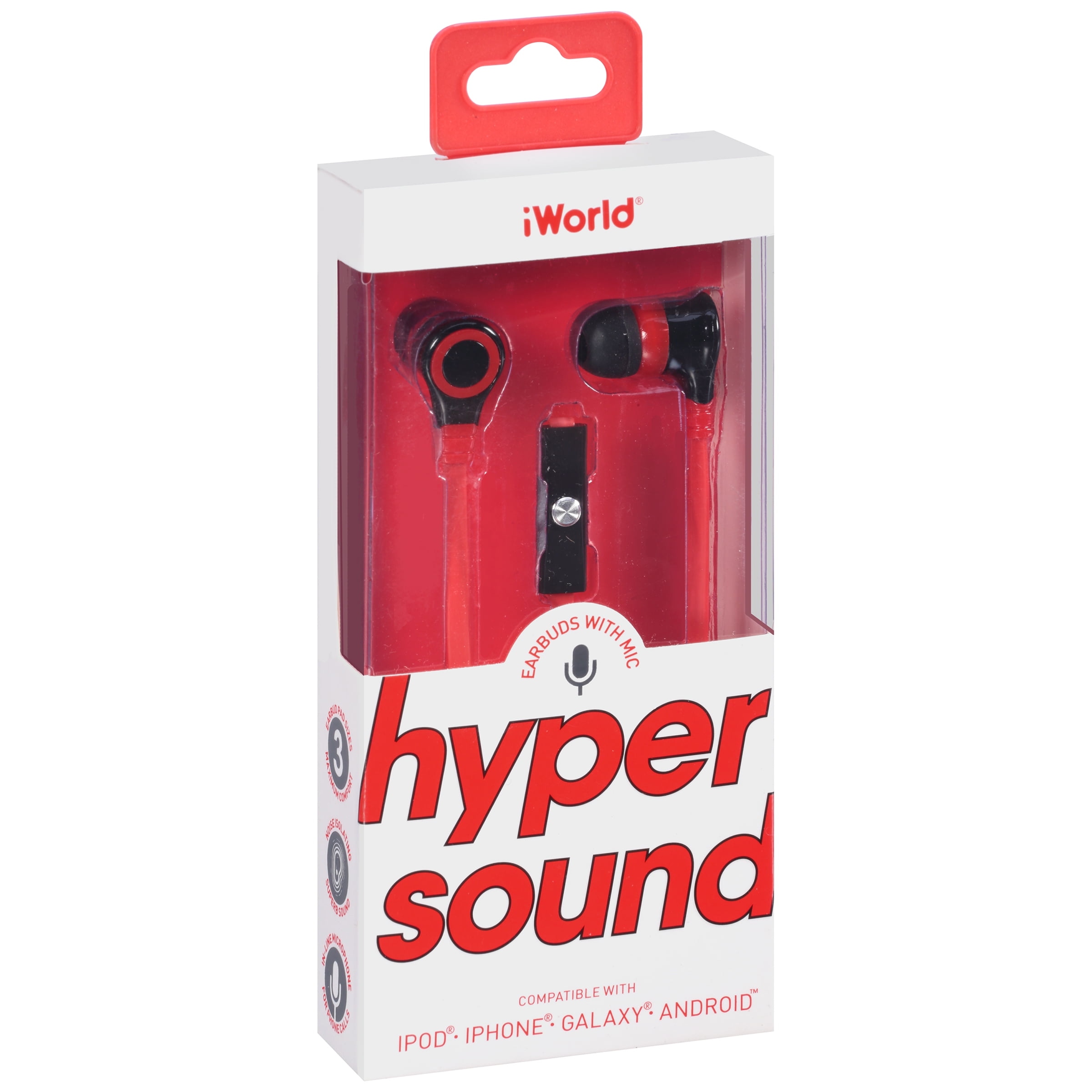 iWorld Hyper Sound Earbuds with Mic 1 