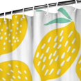 thumbnail image 4 of Lemon Lover Shower Curtain 36x72, Bright Citrus Fruit and Flower Pattern, Quick-Dry Polyester for Farmhouse or Guest Bathroom, 4 of 5