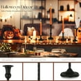 thumbnail image 5 of Nuptio Set of 10 Candle Holder Black Candlestick: Taper Candle Holders Decor for Halloween Mantle Decoration Tall Metal Modern Candle Stick Stand, 5 of 9