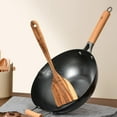thumbnail image 6 of Clearance Cooking Utensils under $7 Teak Kitchen Utensils Wooden Spatula Turner Kitchenware Nonstick Pan Cookware Natural Utensils Handcrafted Cutlery Tool (wooden Turner(15x3.143in)), 6 of 6