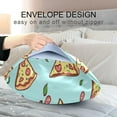 thumbnail image 5 of Coolnut Doodle Pizza Satin Pillowcase for Hair and Skin Silk Pillowcase, King Size(20x40 inches) - Slip Cooling Satin Pillow Covers with Envelope Closure（168） Home Decor Gifts, 5 of 7