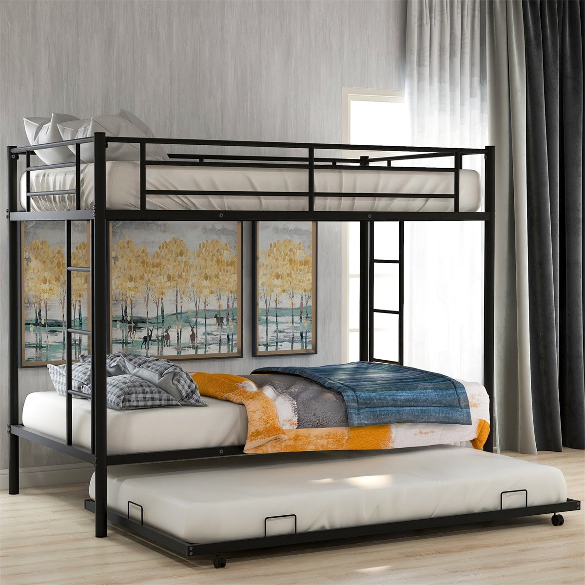 metal twin bed