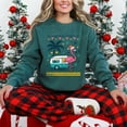 thumbnail image 2 of Ugly Sweater Flamingo - Women's Garment Dyed Sweatshirt, 2 of 12
