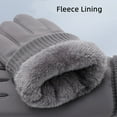 thumbnail image 4 of Men's Winter Gloves All Finger Touch Screen Fleece Lining Waterproof Cold Weather Accessories, 4 of 7