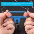 thumbnail image 4 of Uxcell Silicone Water Bottle Clip with Buckle, 3 Pack Drink Holder Hook Keychain Clip Ring, Blue Black, 4 of 5
