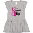 thumbnail image 3 of Inktastic Breast Cancer Awareness I Support My Gigi with Pink Ribbon Girls Toddler Dress, 3 of 5