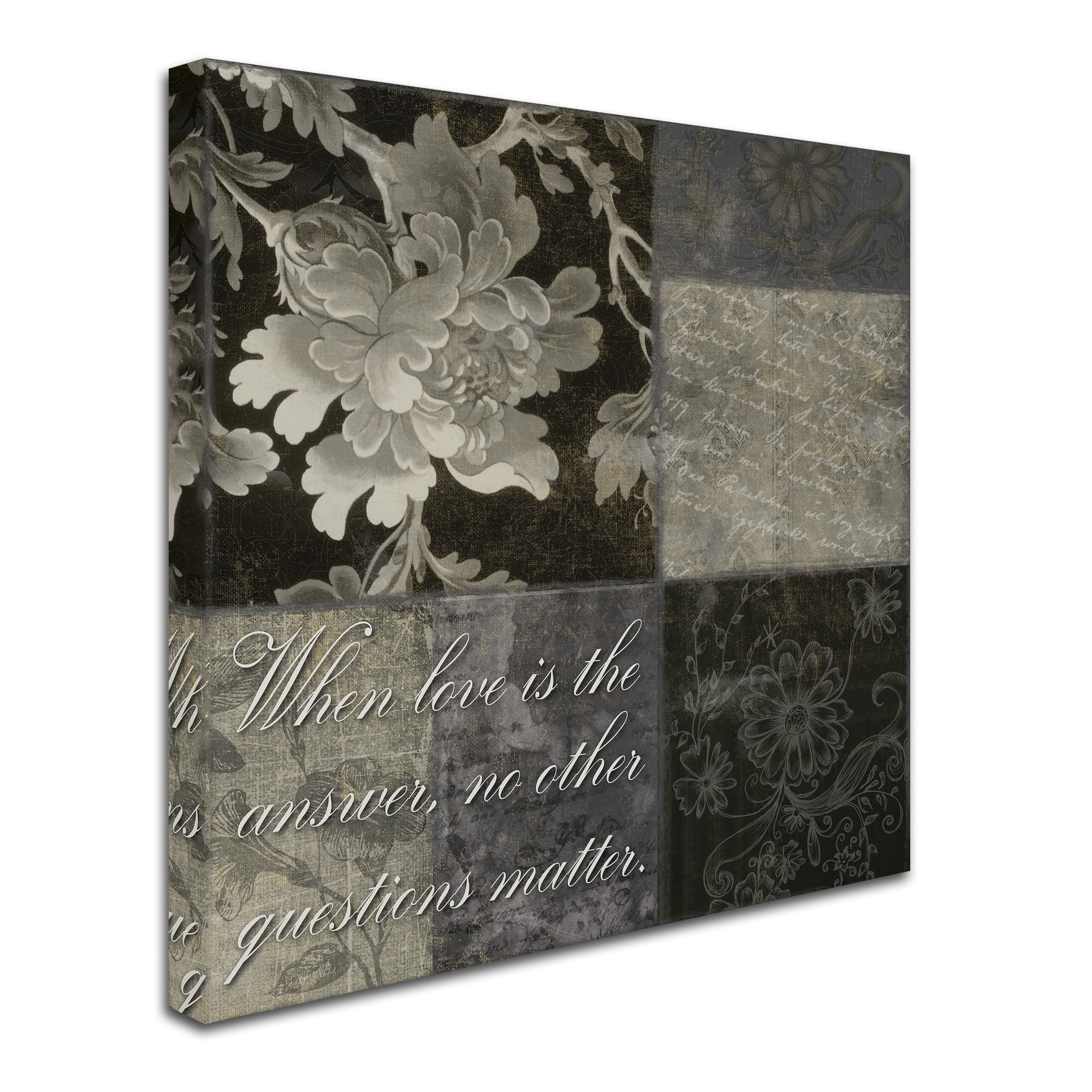 Trademark Fine Art "When Love Is the Answer" Canvas Art by Color Bakery