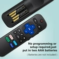 thumbnail image 6 of (Pack of 2) Replacement Remote Control Compatible for Roku TV, Compatible for TCL Roku/Hisense Roku/Onn Roku/Sharp Roku/Philips for Onn Roku(Not for Roku Stick,Box and Players), 6 of 7