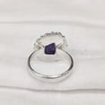 thumbnail image 5 of Natural Amethyst Ring, Rough Amethyst Gemstone Ring, Feb Birthstone, Bohemian Ring, 925 Sterling Silver, Womens Ring, Christmas, Thanksgiving, Handmade, Statement Jewelry, Rough Gemstone Jewelry, 5 of 5