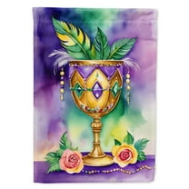 Goblet Mardi Gras Garden Flag 11.25 in x 15.5 in
