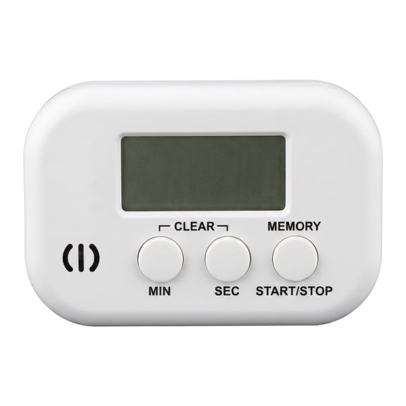 Unique Bargains Digital Loud Alarm Magnetic Backing Timer for Learning White