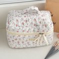 thumbnail image 4 of Tocador Organizador Aseo Bag Cosmetic Nylon Floral Gran Capacidad Viajes para Mujeres, 4 of 8