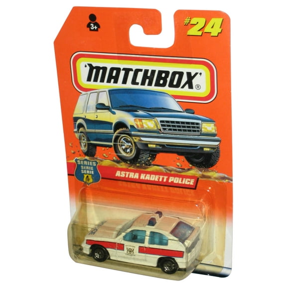 Matchbox Astra Kadett Police (1997) Series 4 White Toy Car #24