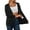 Black, variant on Women's Long Sleeve Jacket, Lightweight Full-Zip Sweatshirt Coat with Pockets, Comfortable Casual Winter Loungewear for All Seasons