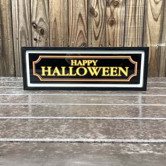 Michaels Halloween Decor - Happy Halloween Acrylic Wood Sign