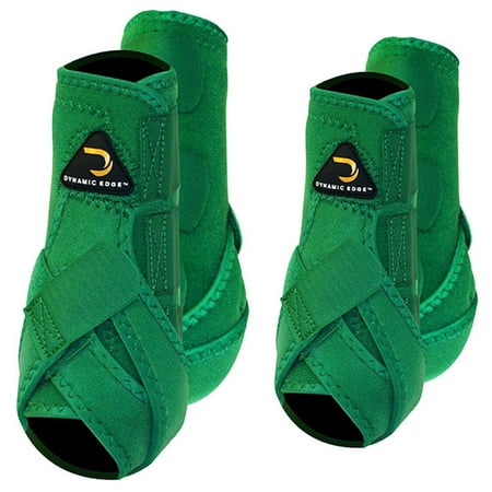 CR M - Green Cactus Rope Dynamic Edge Horse Front Hind Rear Leg Sport Boots 4 Pack