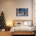 thumbnail image 2 of ZHONGYUTONG Christmas Canvas Wall Art Snow Window View Picture Prints New Year Poster (28"x42"), 2 of 6
