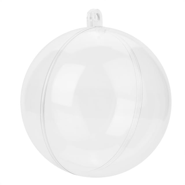 20 Bolas de Adorno Transparentes Rellenables, Bolas de Plástico para Decoración de Árbol de NaviDad Con Piezas de Cinta, Muydago, Baratijas para Fines de Decretación General,