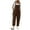 Coffee 1, variant on Womens Straight Leg Cotton Linen Trousers Dungarees for Women UK Casual Jumpsuit Dungarees Summer Overall Jumper Dungarees Wide Leg Large Pocket Oversize Leisure Suits One Piece for Holiday