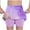 Purple, variant on breaise Skorts Skirts for Girls Elastic High Waisted Tennis Skirt Athletic Golf Workout Sports Shorts