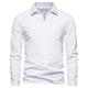 thumbnail image 2 of pstuiky manga larga de hombre, Blusas y camisas casuales de manga larga con cuello vuelto de color liso para hombre Tops de hombre xxxxl, 2 of 4
