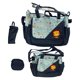 thumbnail image 1 of Conjunto multifuncional de bolso cambiador con bolsa para el almuerzo y bolsa para pañales ajustable Azul oscuro, 1 of 9