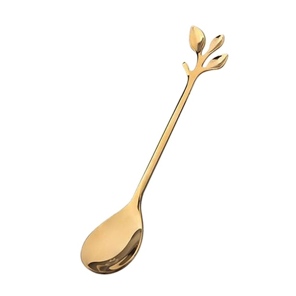 Cuchara para Té , Cuchara para Café, Cuchara para Hielo, Cucharas de Acero Inoxidable para Cócteles, Azúcar, Hielo, Pastel, Regalos de Cucharill