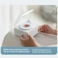 thumbnail image 4 of New Vintage Vinyl Bluetooth Speaker, Portable Phonograph Wireless Audio Player, Alarm Clock with Wireless Charging, Outdoor Travel Camping Music Player White, 4 of 9