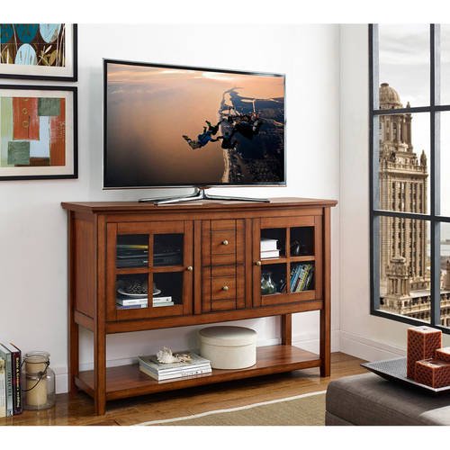 Walker Edison 52" Wood Console Table Buffet TV Stand for TV's up to 55