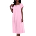 thumbnail image 4 of HomeGardon Nightgowns for Women,Summer Dresses Women's Nightdress Lingerie Sleepwear Solid Color Loose Pajamas, 4 of 6