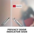 thumbnail image 4 of Letrero indicador de privacidad para puerta de acrílico para puerta de negocio, letrero de sala de reuniones disponible, 4 of 5