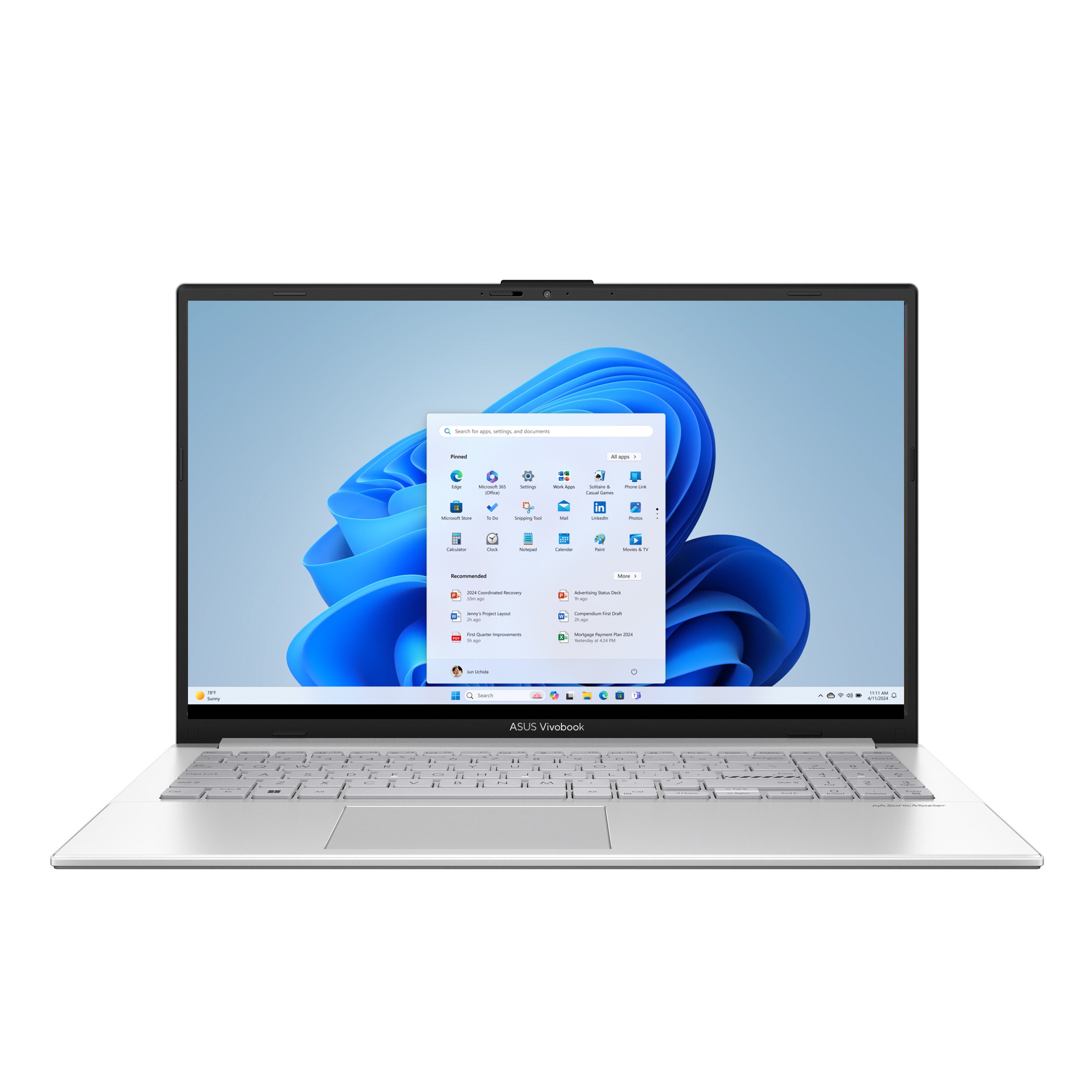 ASUS Vivobook 15.6" FHD PC Laptop, AMD Ryzen 5 7520U, AMD Radeon Graphics, 16GB RAM, 512GB SSD, Cool Silver