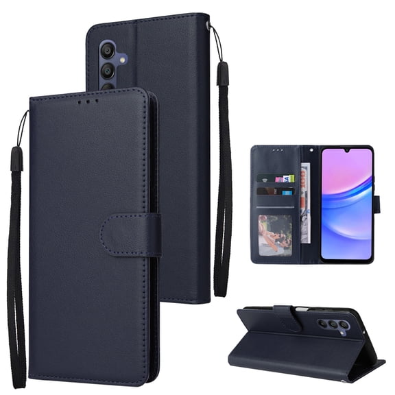 for Samsung Galaxy S26 Plus PU Leather Case | Wallet Phone Case with Card Holder | Flip Folio Case/Cover with Stand | Compatible with Samsung Galaxy S26 Plus,Black