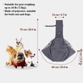 thumbnail image 4 of HOMEIORA 1pc Dog Sling Carrier, Classic Pocket & Classic Strap, Pet Sling for Small Dogs Puppy Cats up to 16lbs, for Outdoor Travel, Brown, 4 of 7