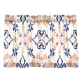thumbnail image 7 of Yayeee Kitchen Curtains Tier Pair Light Filtering 27"x24" Rod Pocket Short Cafe Window Panel, Colorful Abstract Pattern, 7 of 7