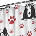 thumbnail image 3 of Boston Terrier Puppy Dog Shower Curtain 72"x84" ,Bathroom Decorative Shower Curtains Set with 12 Hooks,Modern Waterproof Washable Shower Curtain, 3 of 6