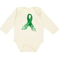 thumbnail image 3 of Inktastic Cerebral Palsy Awareness Green Ribbon Made of Hearts Boys or Girls Long Sleeve Baby Bodysuit, 3 of 5