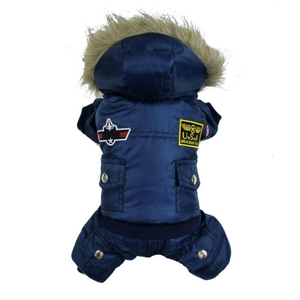 Kepooman Winter Pet Hoodie Sweaters for Cold Weather, Small Dog Jacket Puppy Coats with Hooded, Blue, L Kepooman Winter Pet Hoodie Sweaters for Cold Weather, Small Dog Jacket Puppy Coats with Hooded, Blue, L