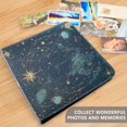 thumbnail image 4 of FORMRS 3 Ring Photo Album 4"x6" Self Adhesive Large Capacity PU Leather Cover, Dark Star Map, 4 of 8