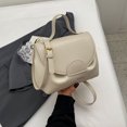 thumbnail image 3 of Bolso Bandolera Informal para Mujer Bolso Mano para Exteriores Piel Sintética Color Sólido (blanco), 3 of 9