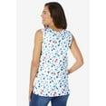 thumbnail image 2 of Woman Within Plus Size Perfect Printed Scoopneck Tank, 2 of 5