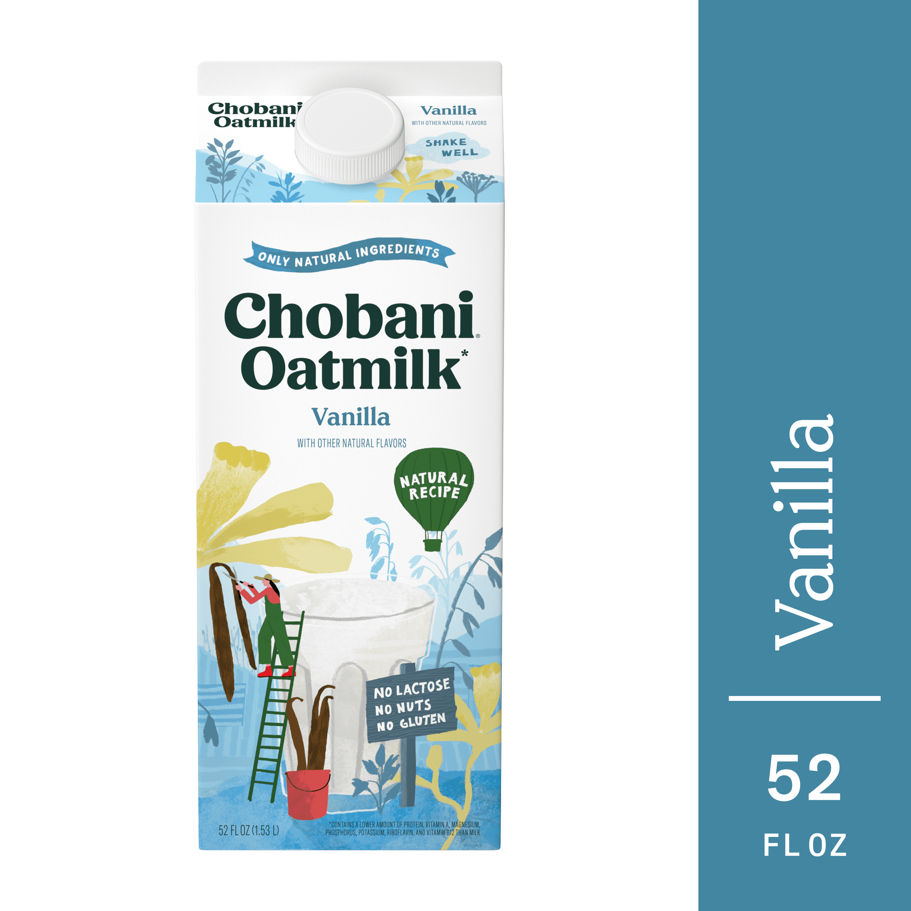 Chobani Oatmilk Vanilla 52 fl oz Carton