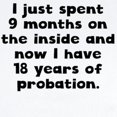 thumbnail image 2 of CafePress - 18 Years Of Probation Body Suit - Long Sleeve Cotton Baby Bodysuit, 2 of 4
