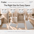 thumbnail image 5 of Frabe Ultra Soft Bathroom Rugs Absorbent, Non Slip Bath Mat 24"x43", Machine Washable with Rubber Backing, Quick Dry, Premium Microfiber Plush Carpet for Bathtub and Shower Floor, Light Gray, 5 of 11