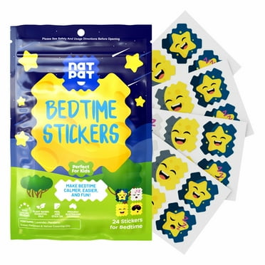 NATPAT Sleepy Patch Bed Time Stickers for Kids (24 Pack) - Buzz Patch Natural Patch  -  Chemical and Drug Free Sleep Support Stickers, Melatonin Free, Children’s Sleep Aid, Promotes Healthy Sleep