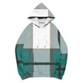 thumbnail image 2 of Uootdi Oversized Hoodies for Women Long Sleeve Shirts for Women Color Block Patchwork Contrast Hoodie Sweatshirt Hooded To Gift ps Drawstring Pullover, 2 of 5